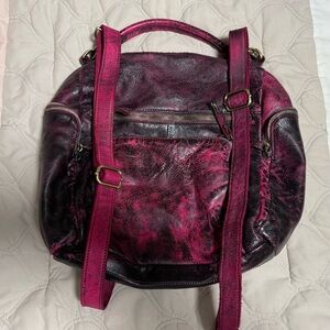 Lusher limited edition stone rebel fuchsia quest backpack/ purse